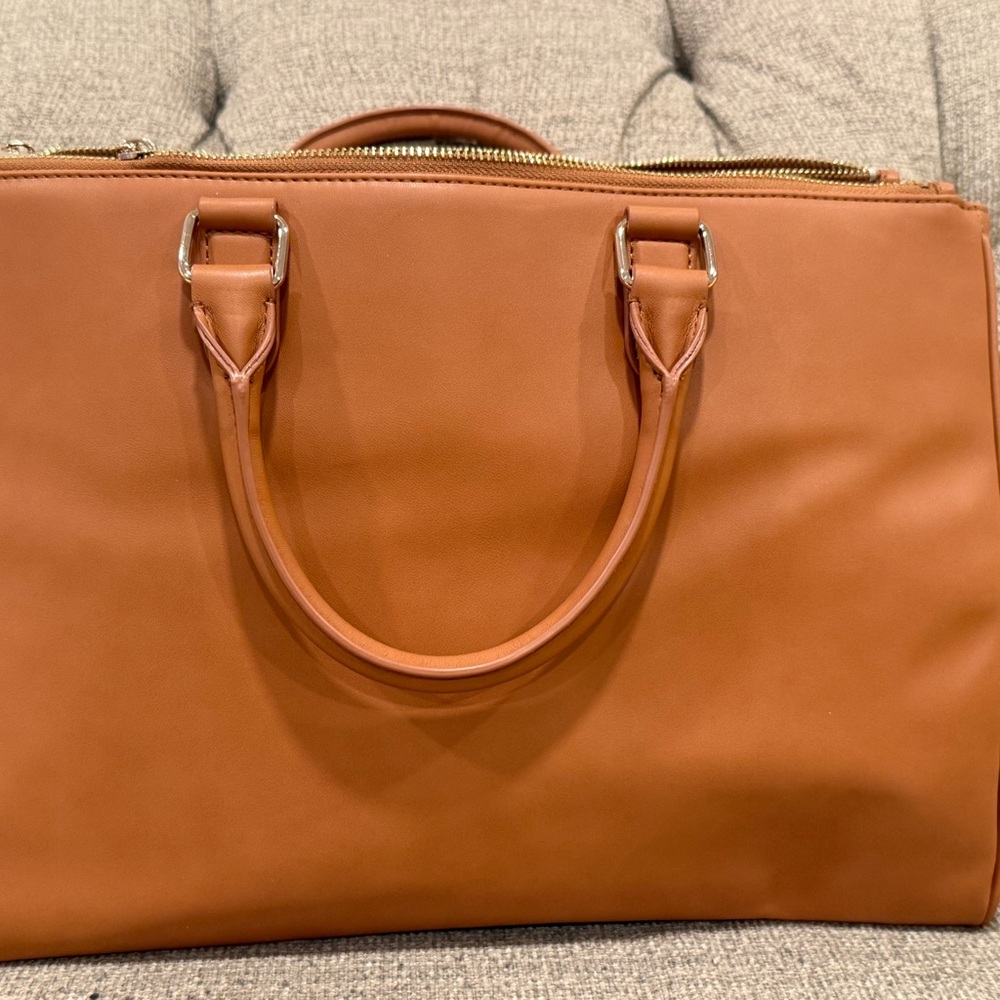 Mark & Graham Leather Tote in Cognac